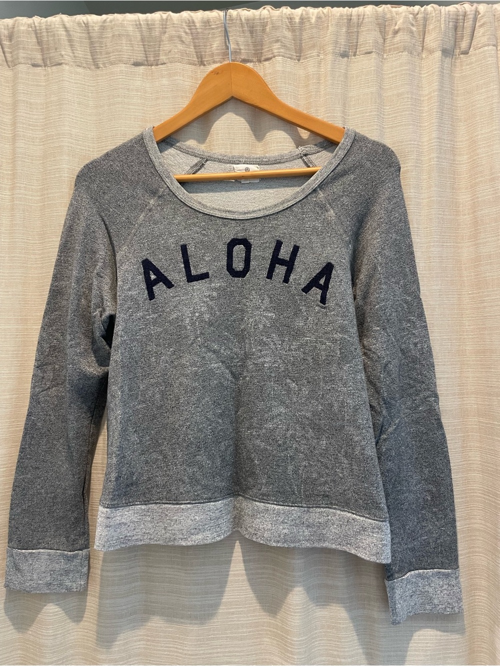 Sundry - ALOHA palm tree Grey Pullover